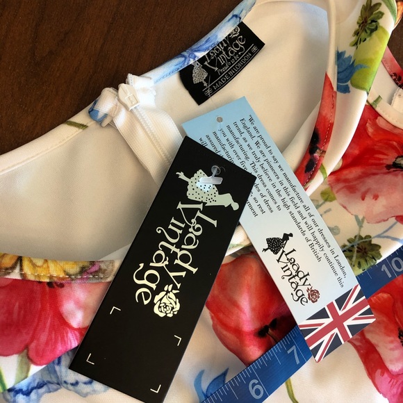 Lady V Vintage London Hepburn Dress size Large - Picture 3 of 8